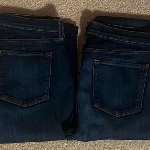 J BRAND Caitland Size 31 two pairs of dark wash jeans